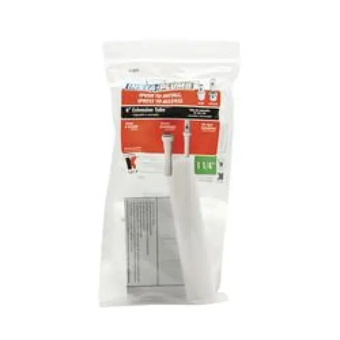 Insta-plumb Push-fit Bathroom Sink Extension Tube, White, 1-1/4 X 8 In.