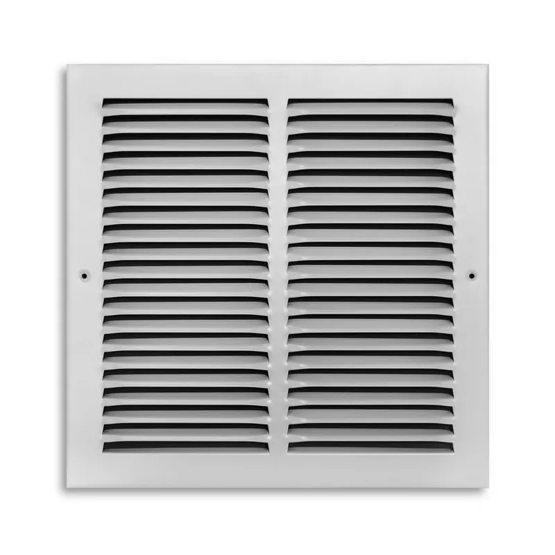 12 In. H X 12 In. W 1-way Powder Coat White Steel Return Air Grille