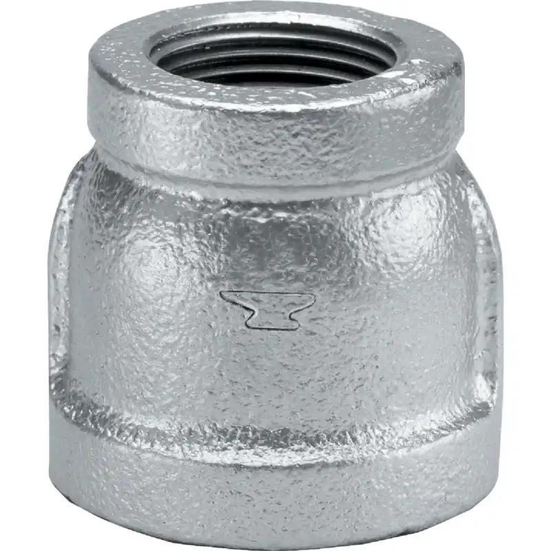 Galvanized Reducing Pipe Coupling, 1-1/4 X 1 In.