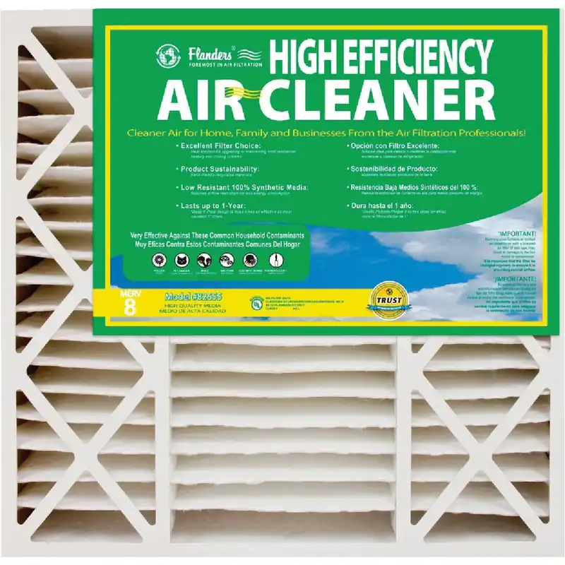 20 In. W X 25 In. H X 4-1/2 In. Synthetic 8 Merv Pleated Air Filter 1 Pk