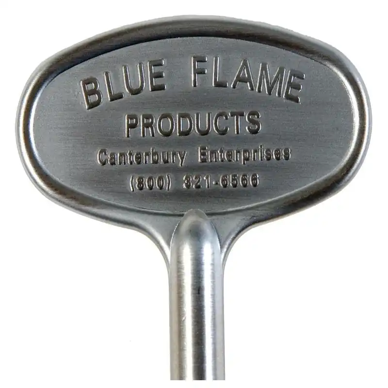 Universal Gas Valve Key, Satin Chrome, 3 In.