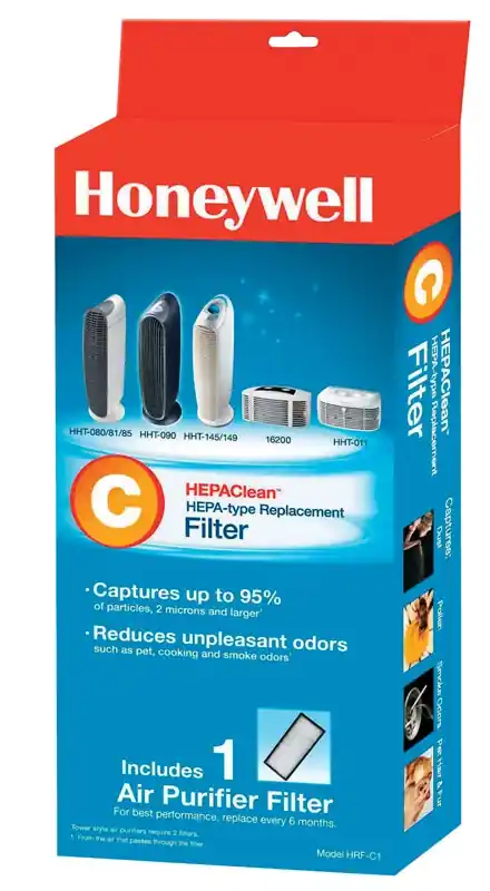 Hepaclean 4.9 In. H X 1.6 In. W Rectangular Air Purifier Filter 1 Pk