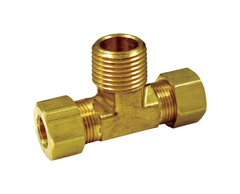 1/2 In. Compression X 1/2 In. D Male Brass Branch Tee