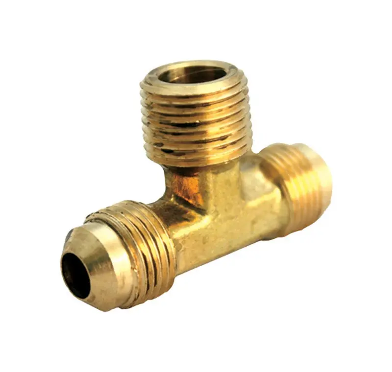 1/2 In. Flare X 1/2 In. D Flare Brass Reducing Tee