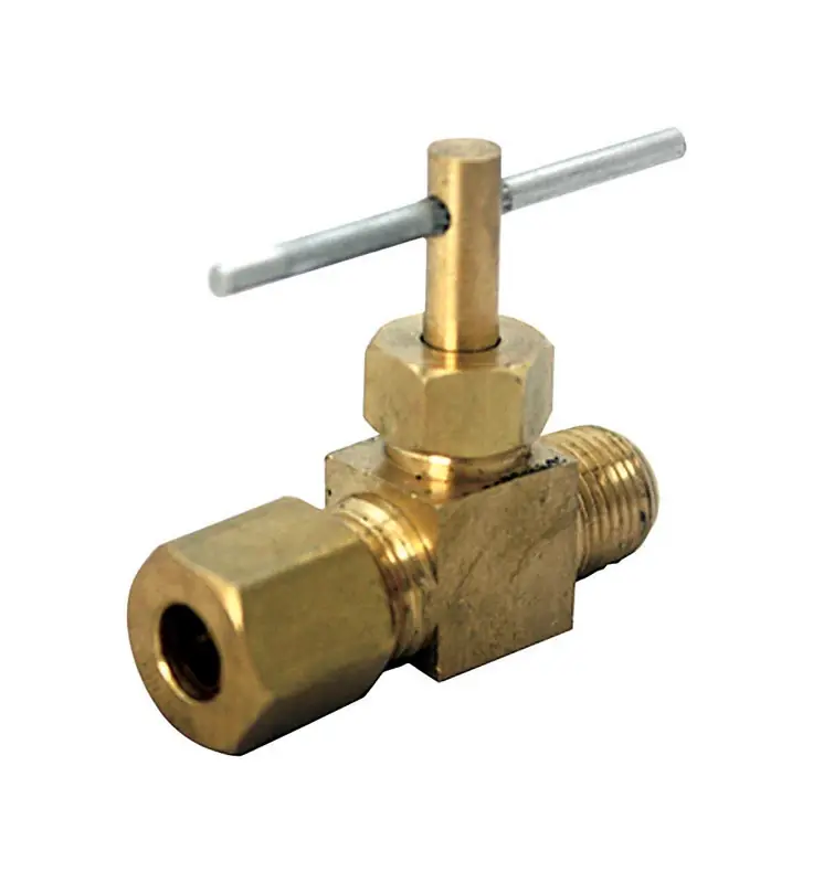 3/8 In. 1/4 In. Brass Needle Valve