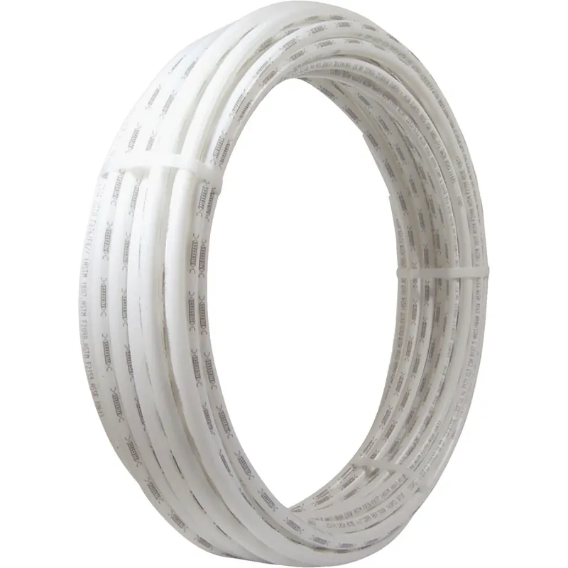 Pex Coil Cross-linked Polyethylene Pipe, White, 1 In. X 100 Ft.