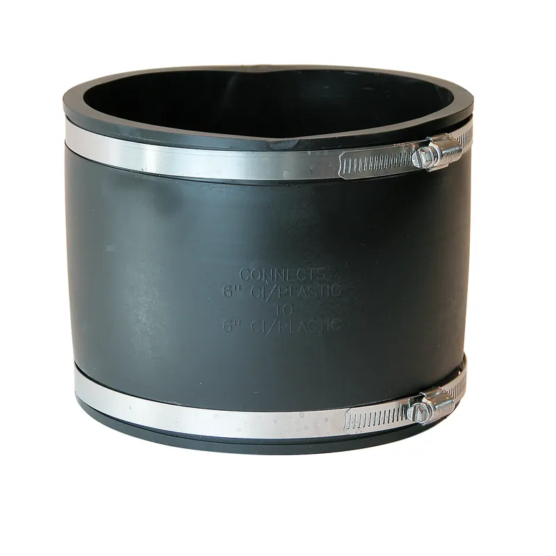 Schedule 40 6 In. Hub X 6 In. D Hub Pvc 8 In. Flexible Coupling 1 Pk