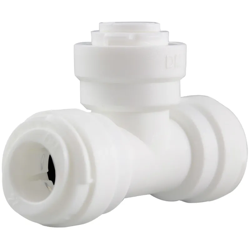 Quick Connect 3/8 In. Push X 3/8 In. D Push Plastic Tee Fitting
