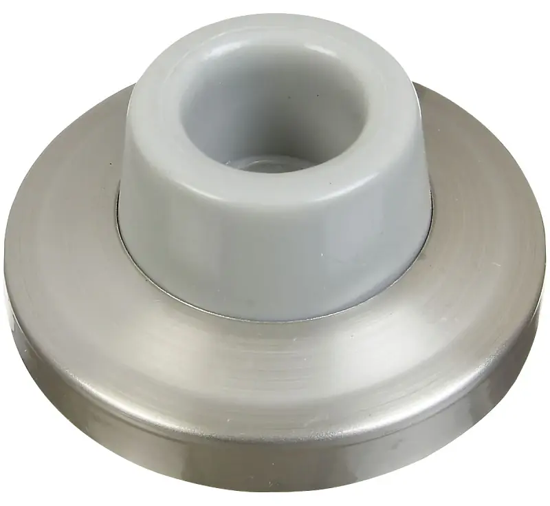 Doorstop, Wall-mount, Satin Nickel