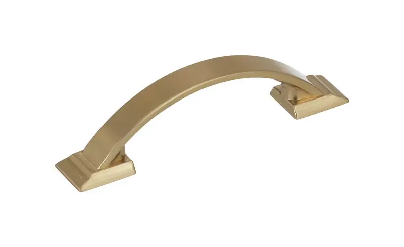 Candler Collection Transitional Arch Cabinet Pull 3 In. Golden Champagne Gold 1 Pk