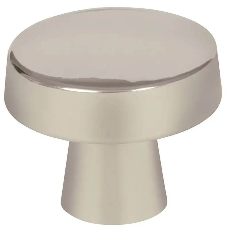 Blackrock Collection Round Cabinet Knob 1-5/16 In. D 1-1/8 In. Satin Nickel 1 Pk