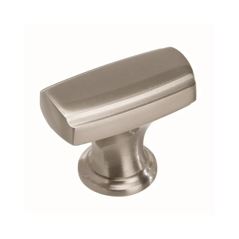 Highland Ridge Collection Round Cabinet Knob 1-1/8 In. D 1-1/8 In. Satin Nickel 1 Pk