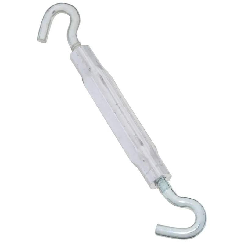 Turnbuckle, Hook/hook, Aluminum & Zinc, 7/32 X 6-1/2 In.
