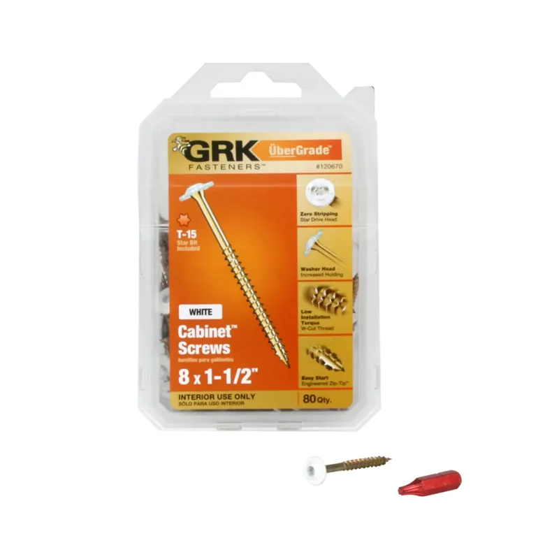 No. 8 X 1-1/2 In. L Star Climatek W-cut Cabinet Screws 80 Pk