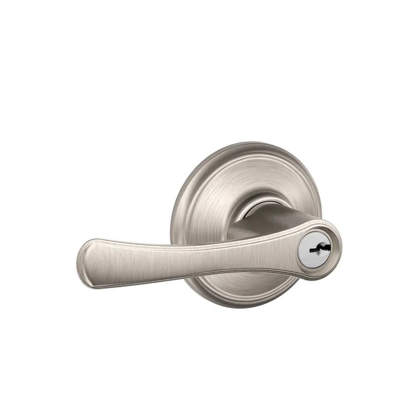 Avila Satin Nickel Entry Lever Grade 2 1-3/4 In. F51vvla619