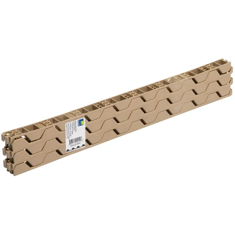 1-1/4 In. W X 24 In. L Plastic Horizontal Closure Strips Beige