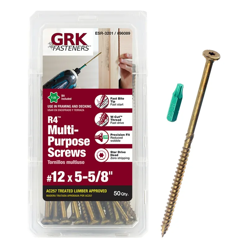 No. 12 X 5-5/8 In. L Star Climatek Coarse Wood Screws 50 Pk