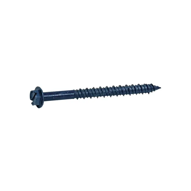 Grip-rite 1/4 In. Wipes X 1-3/4 In. L Slotted Hex Washer Head Coarse Concrete Screws