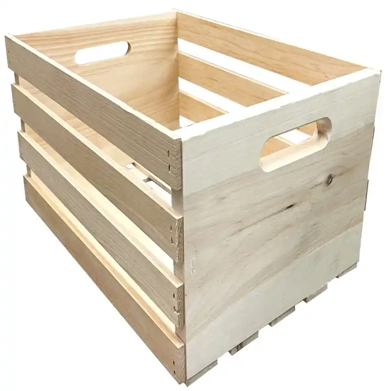 9.56 In. H X 12.5 In. W X 18 In. D Storage Crate Natural
