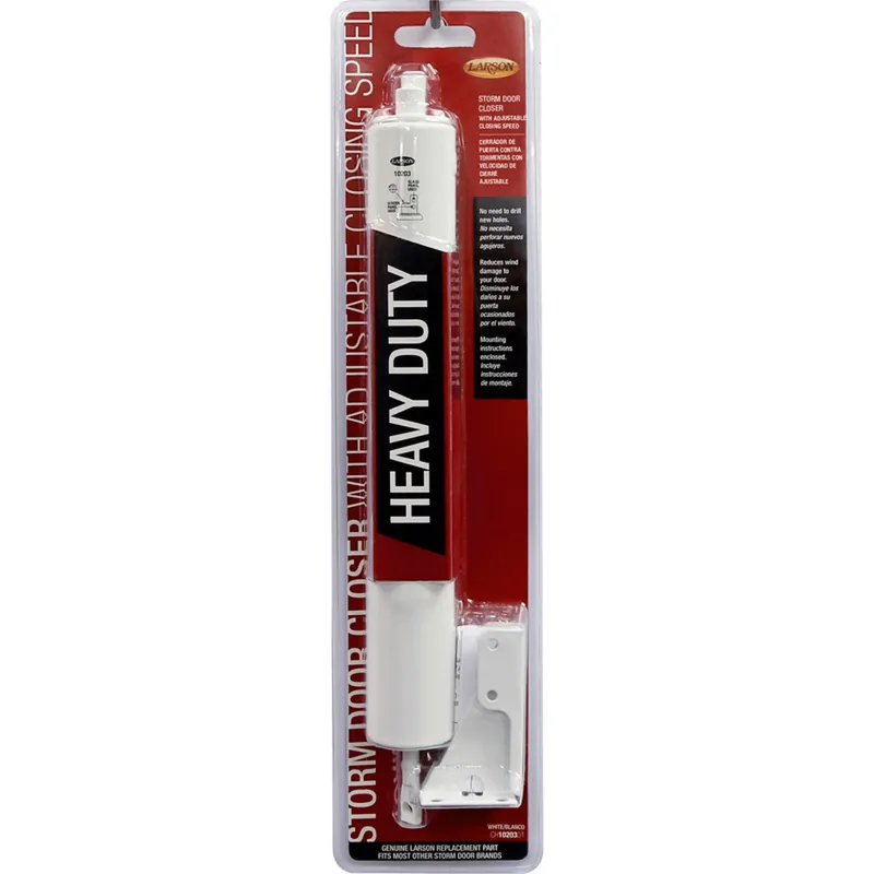 White Heavy Duty Pneumatic Storm Door Closer Ch1020301 Aluminum