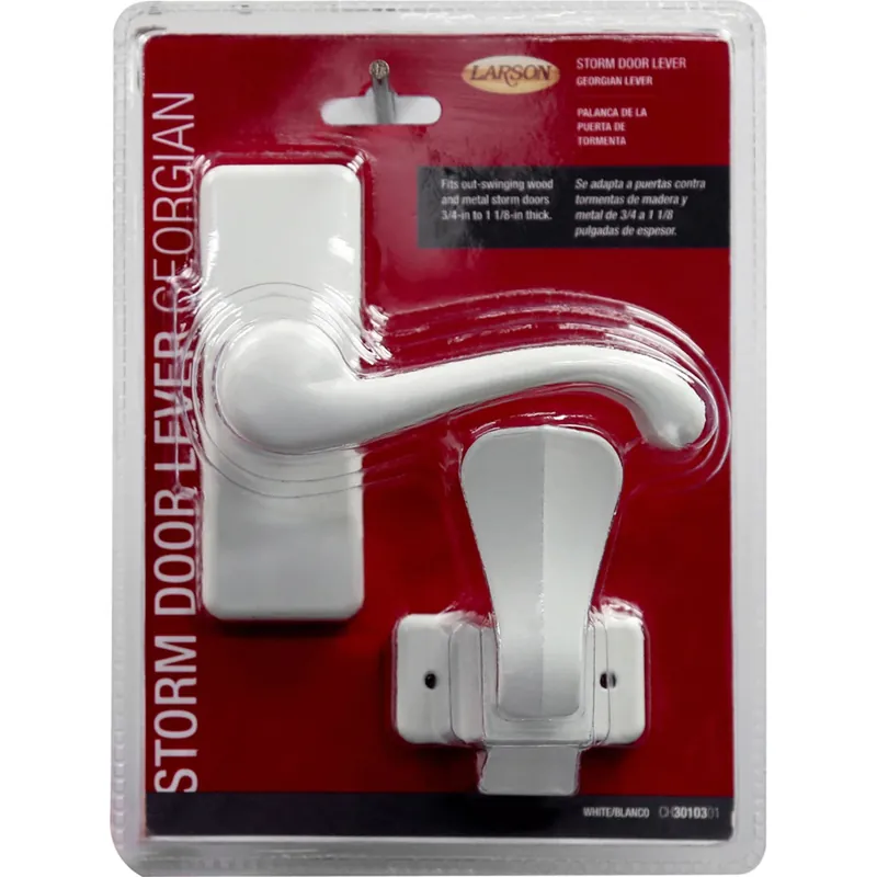 Georgian Zinc-plated White Zinc Lever Latches 1 Pk