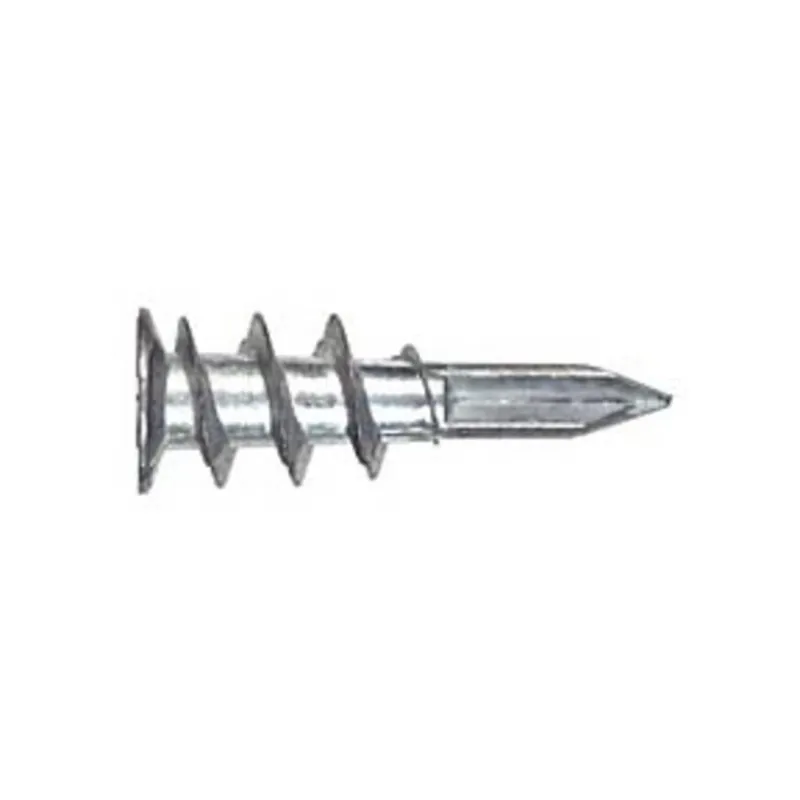 1/2 In. D X 1.5 In. L Steel Ribbed Head Drywall Anchors 100 Pk