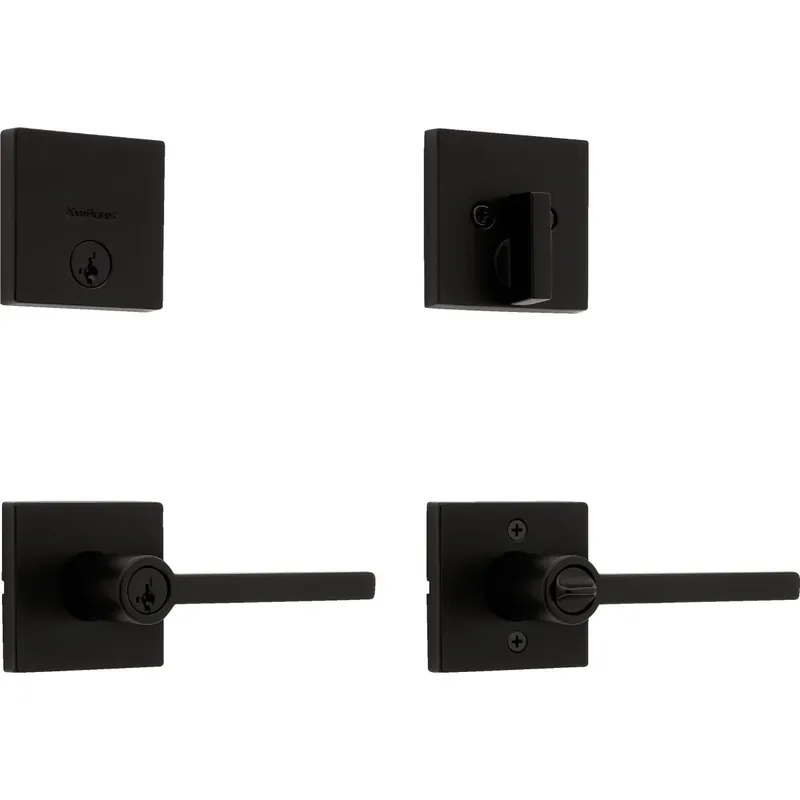 Halifax Lever Deadbolt Lock, 514 Black