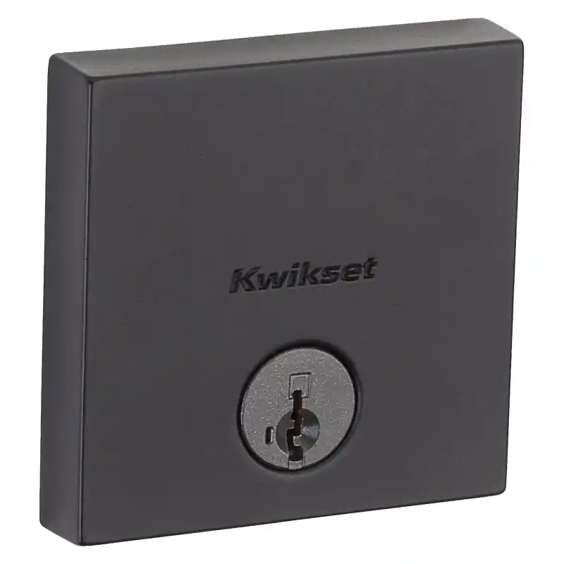 Smartkey Deadbolt Lock, 3 Faceplates, Black