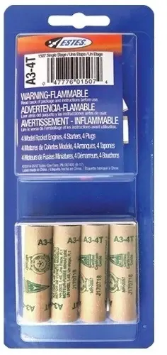 Est1507 A3-4t Model Rocket Engines - Pack Of 4