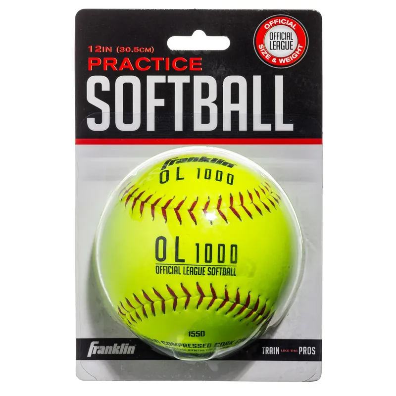 Yellow Cork/rubber Softballs 12 In. 1 Pk