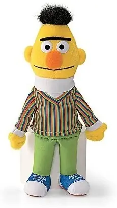 7 Inch Sesame Street Bert Beanbag Plush Doll - Soft Toy
