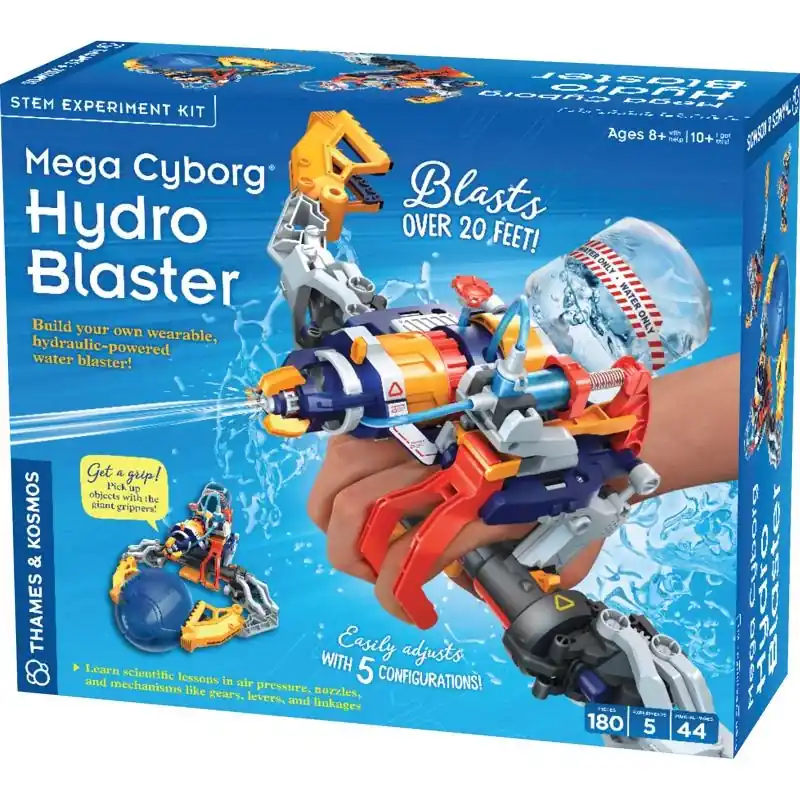 Mega Cyborg Hydro Blaster Stem Experiment Kit Multicolored 180 Pc