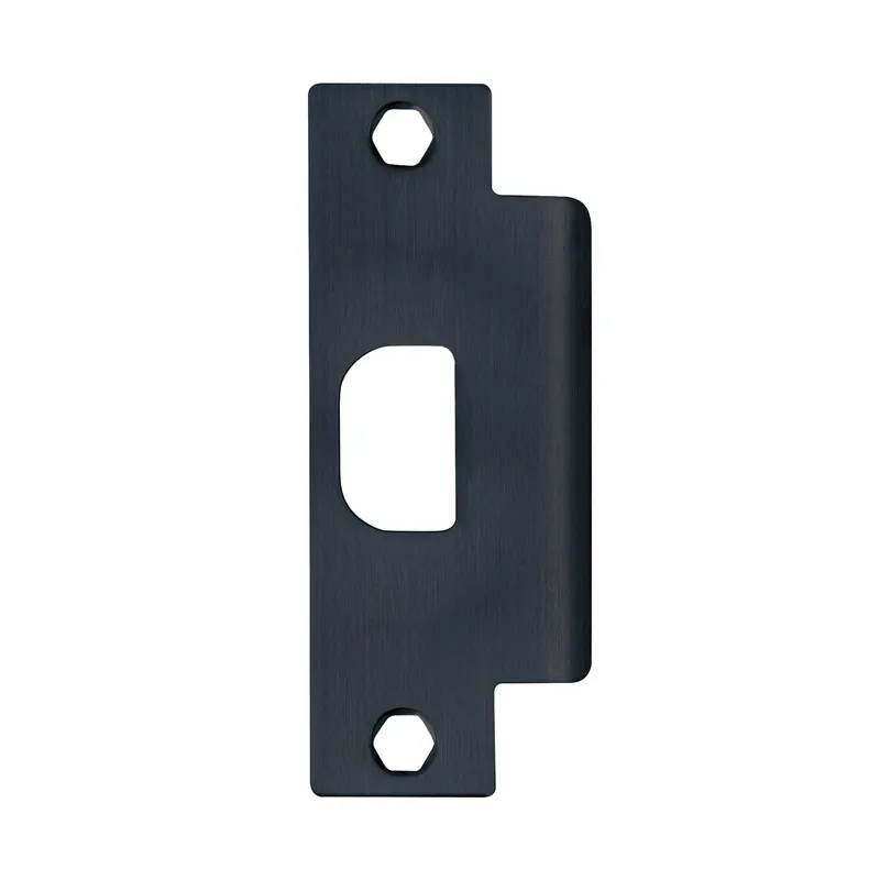 Matte Black Steel Strike Plate 1 Pk