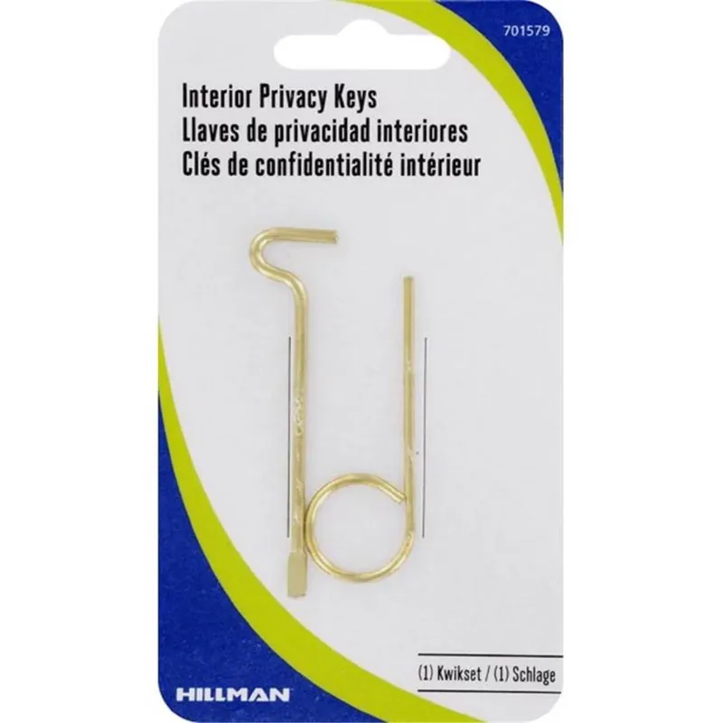 Privacy House/office Emergency Key Single For Schlage/kwikset Gold