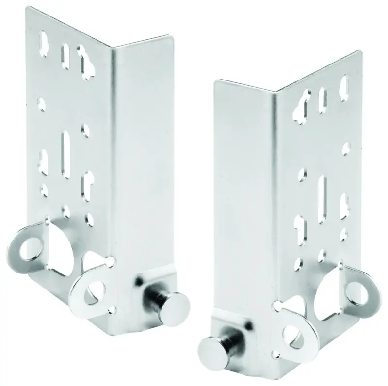 Bottom Lifting Garage Door Brackets, Fits 7/16 In. Diameter Roller Stems, 1 Set