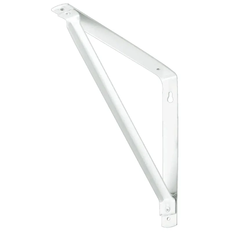 10 In. White Shelf Bracket