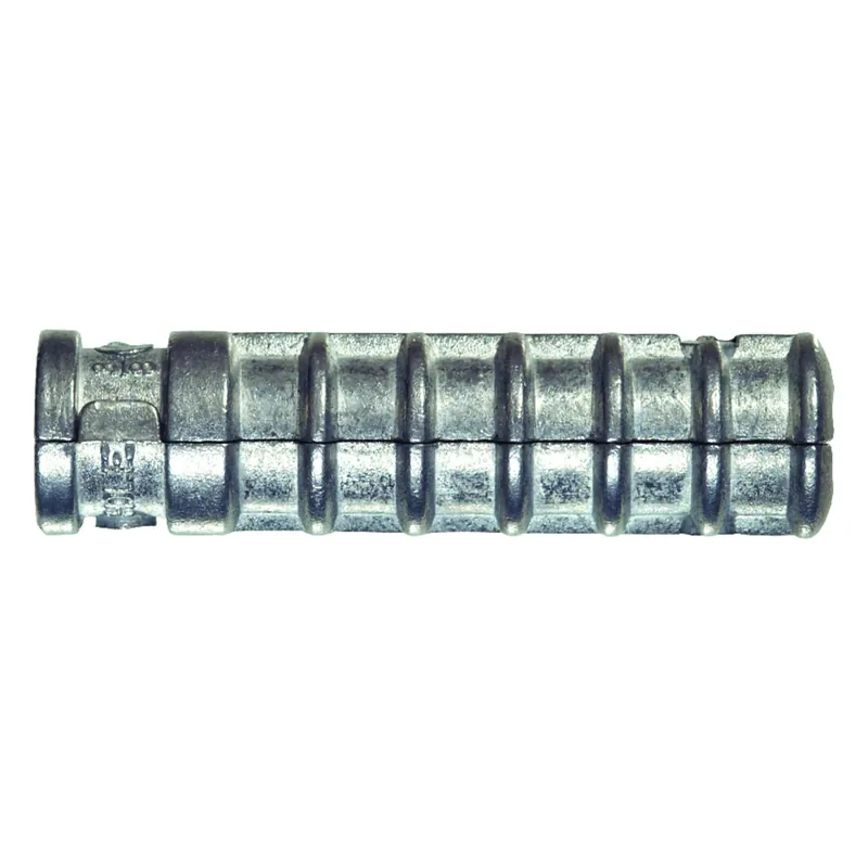 1/2 In. D X 1/2 In. L Zinc Round Head Ribbed Anchor 8 Pc