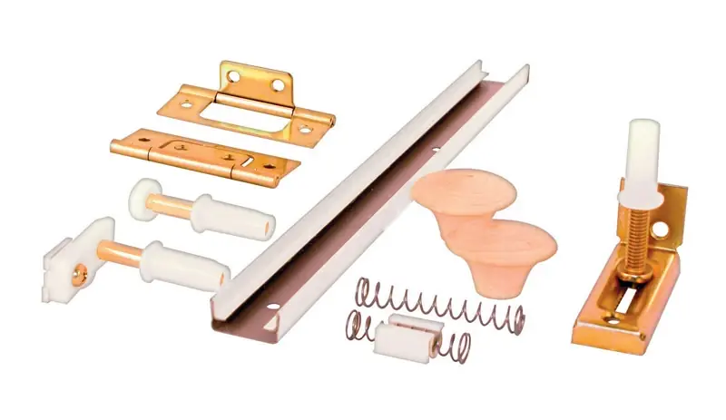 Prime-line 60 In. L White Steel Hardware Kit 1 Pk