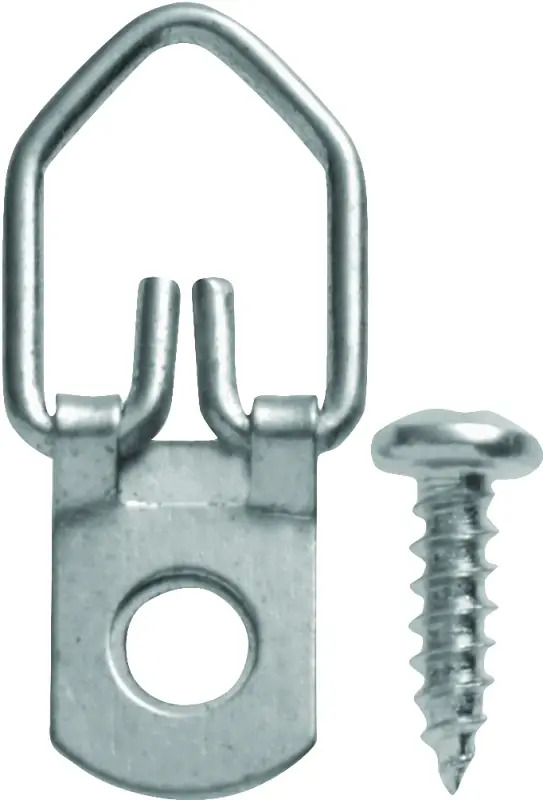 Zinc D-ring Hanger 30 Lb 1 Pk