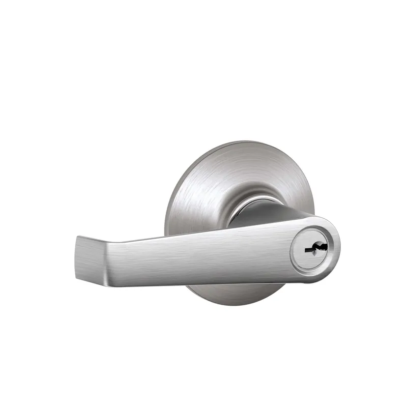 Elan Entry Lever Lockset, Satin Chrome