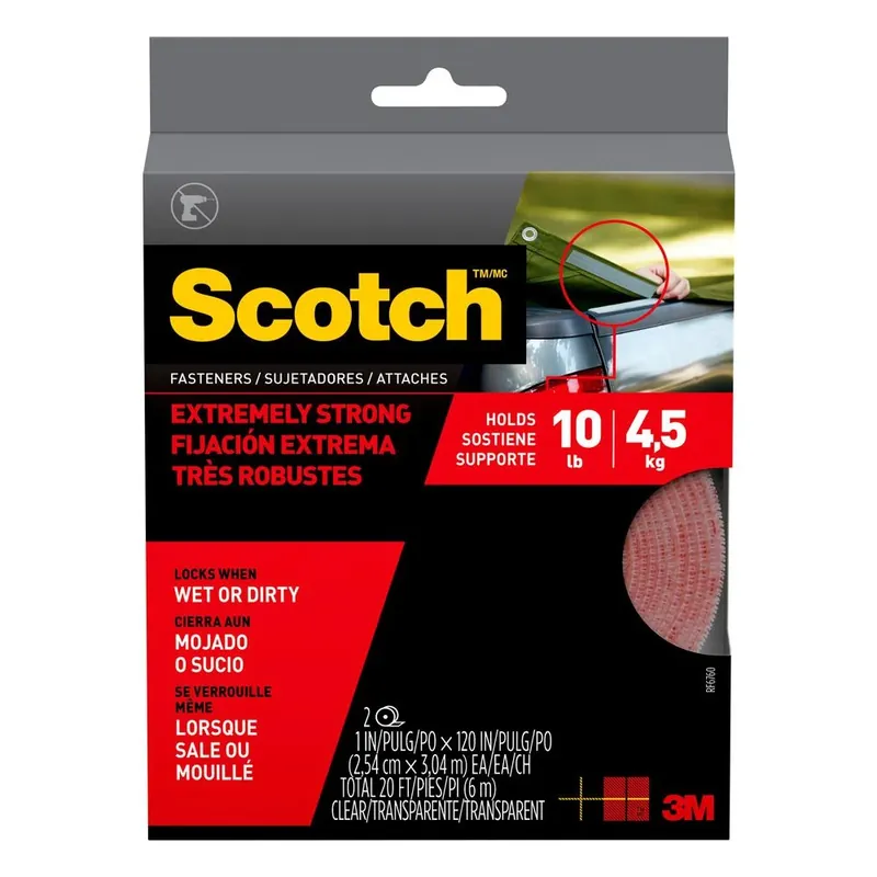 Extreme Medium Foam Hook And Loop Fastener 120 In. L 2 Pk