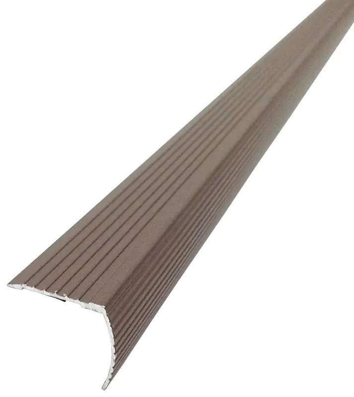 Cinch 1-1/8 In. W X 36 In. L Aluminum Fluted Stairnose In Spice
