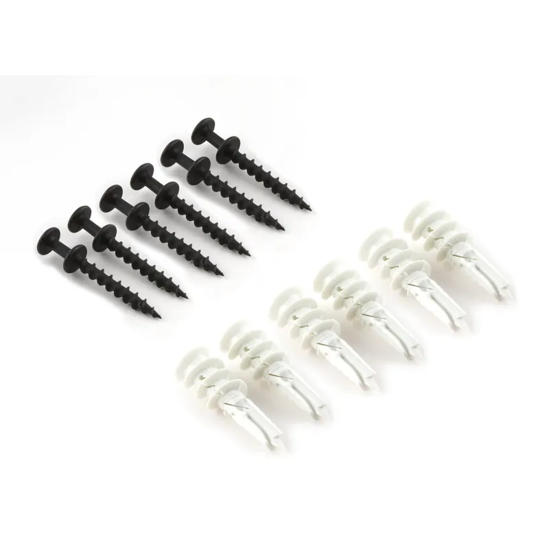 Bear Claw White Self-drilling Wall Hangers W/anchors 100 Lb 6 Each