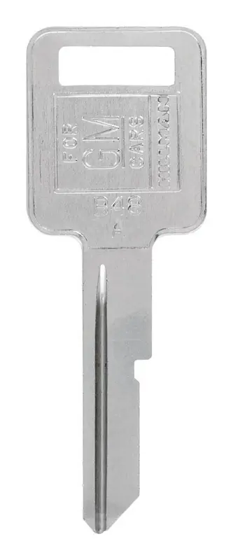 Traditional Key Automotive Key Blank Single For Gm Silver