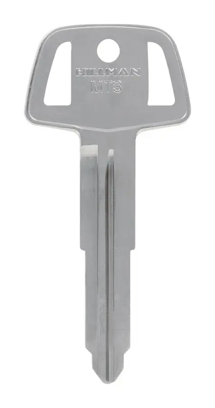 Traditional Key Automotive Key Blank Double For Mitsubishi Silver