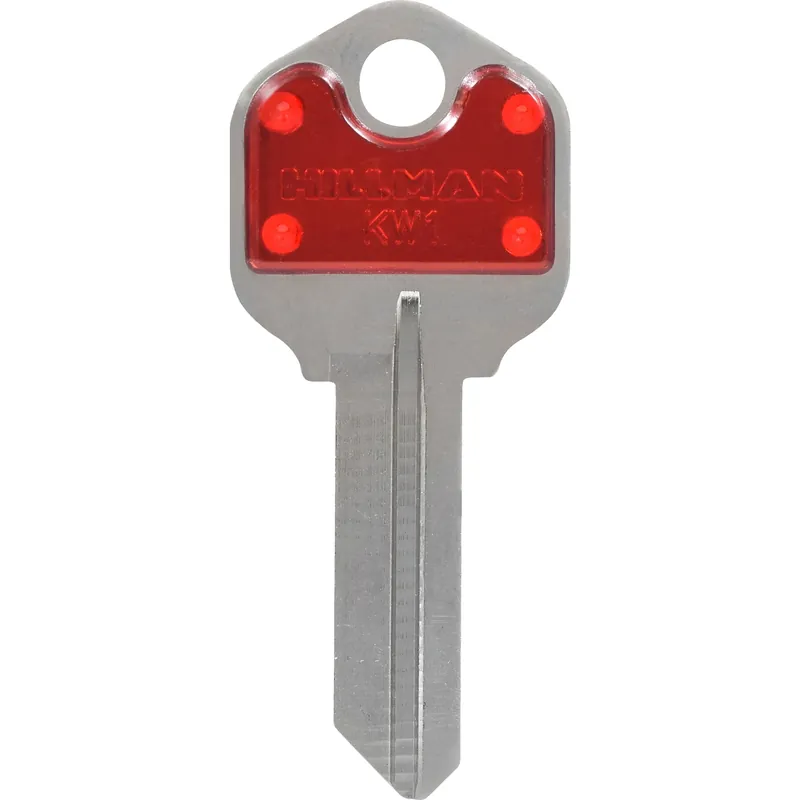 Colorplus House/office Key Blank Single Sided Red Kw-1 Model 86230