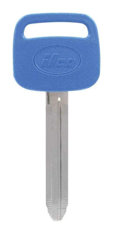 Colorplus Traditional Key Motorcycle Key Blank Double For Toyota Blue/silver