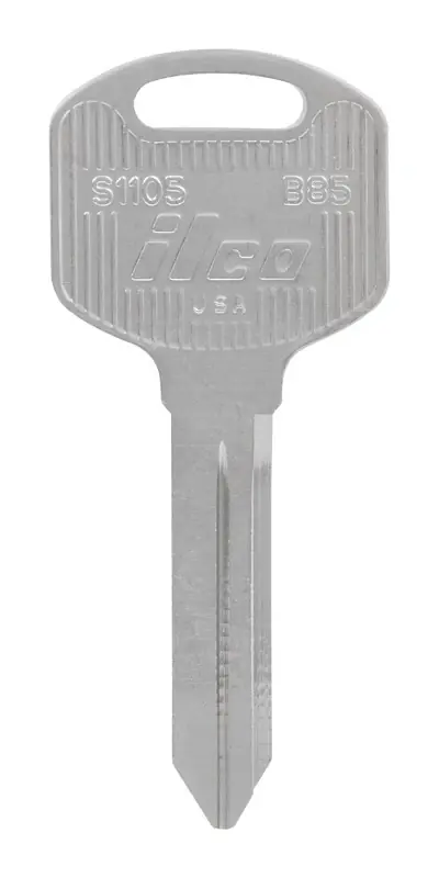 Traditional Key Automotive Key Blank Double For Gm Silver