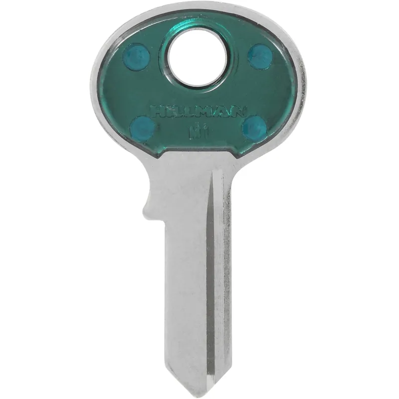 Colorplus Traditional Key Padlock Key Blank Single Green/silver