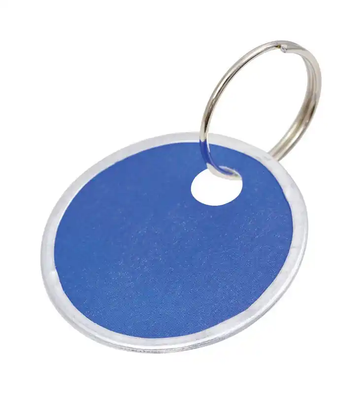 Metal/paper Assorted Split Ring Keychain